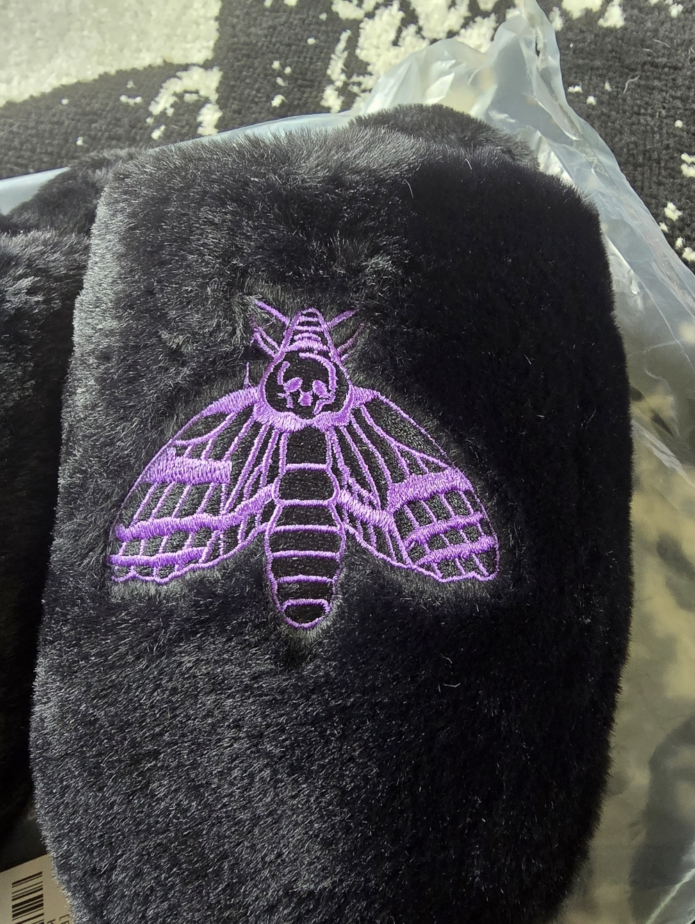 Killstar Midnight Moth Platform Slippers